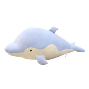Dolphin Blue 20 Inch Stuffed Animal Plush Toys Toddler Fluffy Dolls Kids Gifts - Picture 1 of 6