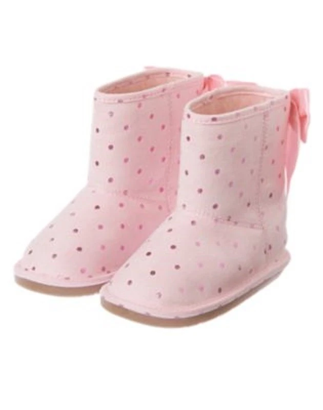 GYMBOREE ДЕВОЧКА БЛЕДНО-РОЗОВЫЙ УЮТНЫЙ СКАЗКА БАНТ БЛЕСТЯЩИЕ БОТИНКИ ТУФЛИ 9 НОВЫЙ БЕЗ ЯРЛЫКОВ $47 - Изображение 1 из 1