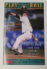 Tim Lincecum 2007 Fresno Grizzlies Play Ball Program SGA SF GIANTS minor league