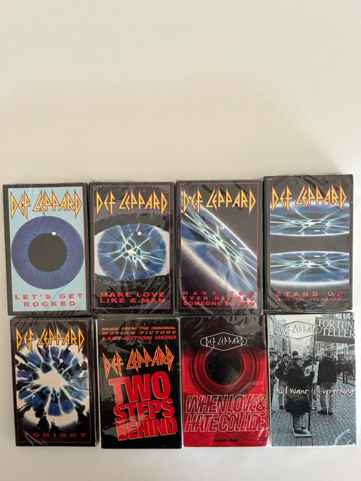 Def Leppard Lot Of 8 Cassette Singles Brand New Sealed - Image 1 of 1
