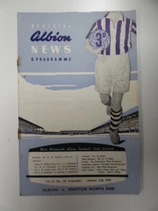 WEST BROMWICH A. v PRESTON N. E. | 1959/1960 | DIV. 1 | 2 JAN 1960 | UK FREEPOST - Picture 1 of 3