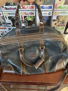 Sehr gepflegt - Roots Grand Prix Leder Weekender Seesack Made in Canada schwarz - Bild 1 von 16