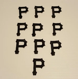 PARCHE BORDADO VINTAGE 10 PIEZAS PIRATAS DE PITTSBURGH (NEGRO) - Imagen 1 de 3