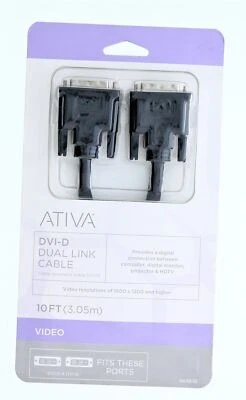 ATIVA DVI-D Dual Link Cable (10ft) - Image 1 of 2