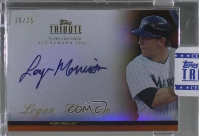 2012 Topps Tribute Auto Orange /25 Logan Morrison #TA-LM Auto - Image 1 of 2