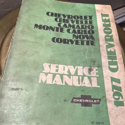 Chevrolet 1977 chasis manual de servicio Camaro Monte Carlo Chevelle Nova Corvette Foto 1 de 2
