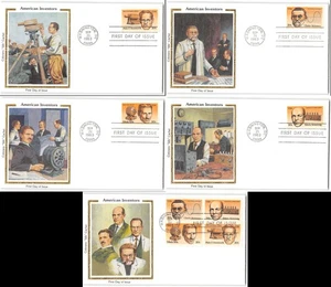 US #2055-8, 2058a FDC, 1983, Colorano Silk Cachet, set of 5 - Picture 1 of 1