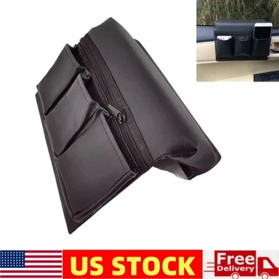 Universal Car Armrest Organizer with Storage Auto Door Elbow Rest PU Armrest Pad - Image 1 of 4