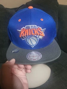 New With Tags Mitchell & Ness MLB New York Knicks OS Snapback Hat - Picture 1 of 9