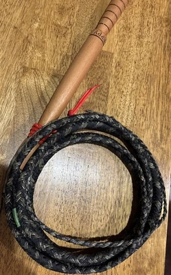 9 Foot Florida Cow Whip Bullwhip Cowwhip Bull - Image 1 of 4