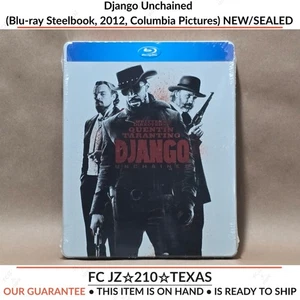 Django Unchained (Blu-ray Steelbook, 2012, Columbia Pictures) NEW/SEALED - Picture 1 of 9
