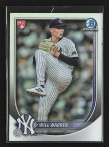 2025 Bowman Chrome #79 Will Warren Red Rookie New York Yankees - Bild 1 von 2