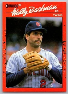 1990 Donruss Wally Backman Minnesota Twins #155 - Picture 1 of 2