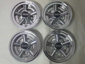 Golf Cart EZGO Yamaha Club Car 8" SS Chrome Wheel Cover Hub Caps | Set of 4 - Picture 1 of 2