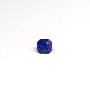 0.60 Ct Natural Unheated Royal Blue Sapphire Asscher Cut  Rings Custom Jewelry - Picture 1 of 4