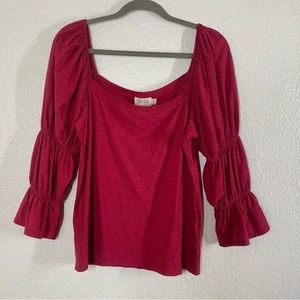 NATION LTD Women's Size Large Hillary Romance Tee Heartbreaker Red - Picture 1 of 9