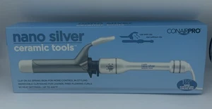 Nano Silver Ceramic Clipless 1.25” 1 1/4 Curling Iron Wand Conair Pro - Picture 1 of 3