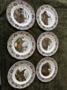 Masons Game Birds Plates 6 (Mallard, Partridge, Pheasant, Snipe, Quail, Grouse) - Picture 1 of 14