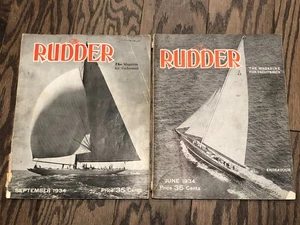 The Rudder Magazine for Yachtsmen June & September 1934 - Picture 1 of 8