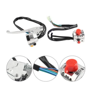7/8'' Handlebar Lever Switch Set Fit for Honda CB125S 1973-1976 CT90 XL350 - Picture 1 of 8