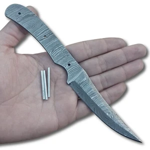 Handgefertigt Messerrohling - Damaststahl klingenrohling - Campingmesser - Bild 1 von 7