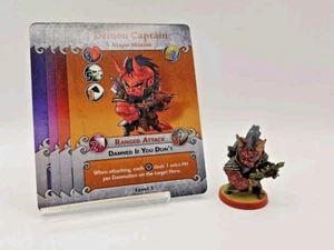 Arcadia Quest: Inferno - Demon Captain (Crash) w/ Cards - Painted - Picture 1 of 6