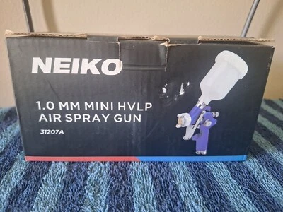 NUEVO ~ Pistola de pintura en aerosol de aire Neiko, HVLP con alimentación por gravedad, boquilla de 1,5 mm y 1,5 mm Foto 1 de 4