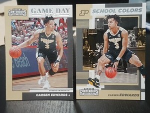 Carsen Edwards 2019 Panini Contenders Draft Picks #29 Game Day Ticket And School