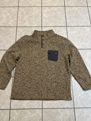 Suéter Roundtree & Yorke Outdoor XL Explorer Fit Manga Larga 1/4 Abotonado Foto 1 de 4