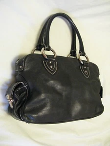 Marc Jacobs Collection 'Blake Satchel' Black w/Silver Hardware Shoulder Bag - Picture 1 of 9