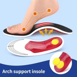 Orthotic Insoles Shoe Insert Flat Feet High Arch Support Plantar Fasciitis US - Picture 1 of 12