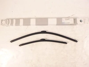 Set OEM BMW 61-61-2-458-015 Front Wiper Blades fits 2011-2016 550i 535i 528i - Picture 1 of 5