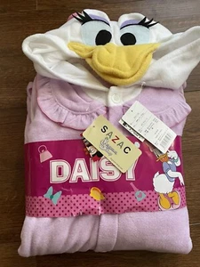 Disney Daisy 1 Pce Pajama PJ's Women’s Hooded L/XL Fleece - Picture 1 of 11