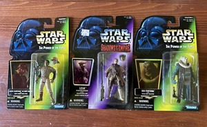 Potf Action Figure Lot Leia In Boushh Disguise/Lando As Skiff Guard/Bib Fortuna - Picture 1 of 2