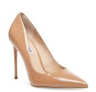 Brand New _ Steve Madden Vala Camel Patent Leather Pointed Toe Heel Pumps