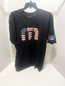 Travis Mathew Mens L T Shirt Sea to Sea American Flag Logo Nashville Patch - Picture 1 of 8