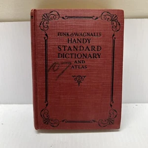 The Handy Standard Dictionary and Atlas and Wagnalls Company 1924 Illustrated - Picture 1 of 13
