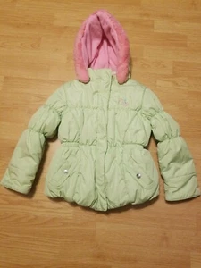 Zeroxposur Girls Green and Pink Hooded Coat/Jacket  Size 4T Weather Resistant  - Picture 1 of 11