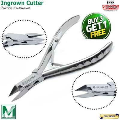 INSTUMAX® Ingrown Toe Nail Cutter Chiropody Heavy Duty Manicure Pedicure Thick Nail Nipper