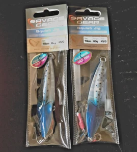 (2) Savage Gear SQUISH JIGS - Sardine Flash - 10cm 80g FREE SHIPPING! - Picture 1 of 2