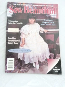 Martha Pullen Sew Beautiful Magazine Special Occasions 1993 Paper Doll Bebe Brow - Picture 1 of 1