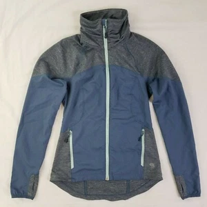 MOUNTAIN HARDWEAR Mistrala Mock Jacket Blue & Gray Zip Front Size XS Extra Small - Picture 1 of 5