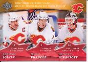 2007-08 McDonald's Upper Deck Three Star Checklist #CL5 Iginla/Kiprusoff/Phaneuf