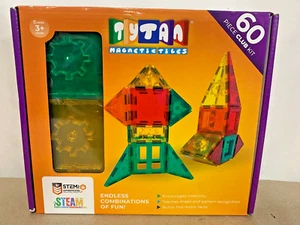 Tytan Magnetic Building Tiles with STEM Certification - 60 Piece Club Kit New! - Picture 1 of 9
