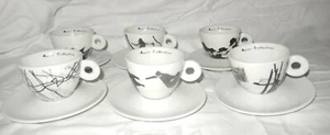   AMICI / ILLY   COLLECTION Mario Giacomellii CAPPUCCINO TASSEN KAFFEE TASSEN - Bild 1 von 11