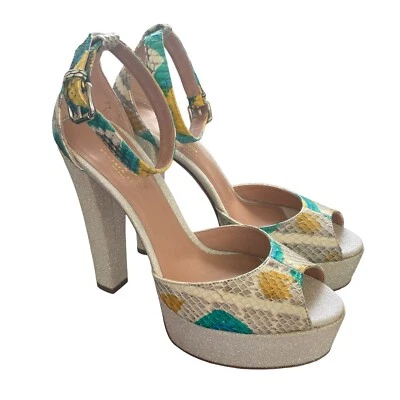 Sandalias de plataforma efecto piel de serpiente Madison Maison de Roberto Festa talla 8,5 Foto 1 de 4