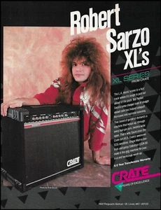 Amplificador Hurricane Robert Sarzo 1989 Caja Serie XL Anuncio 8 x 11 Publicidad Impresión - Imagen 1 de 3