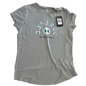 NWT Under Armour T Shirt Blanca Gymnastics Girls Size YXL - Picture 1 of 3