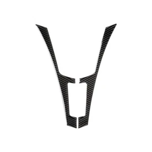 Pegatina de borde de cubierta de panel de control central de fibra de carbono negra para Infiniti Q50 Q60 - Imagen 1 de 8