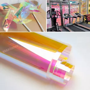 12" x 60" Red Glosy Chameleon Iridescent Wrap Window Film Glass Sticker Tint PET - Foto 1 di 9